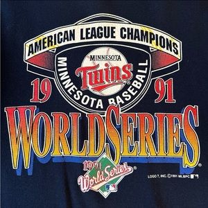 Vintage Minnesota Twins 1991 World Series Champions